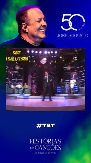 José Augusto Instagram - Relembrar um dia especial, da de 1988, no programa da saudosa @hebecamargooficial 

#joseaugusto
#50anos
#históriasemcanções #tbt