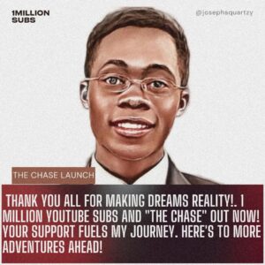 Josephs Quartzy Instagram - I''m thrilled to announce that we've hit 1 million subscribers today! Thank you for your incredible support - this milestone wouldn't be possible without you.But wait, there's more! I'm excited to share that my latest book, "The Chase", focusing on the Trump vs. Biden era, is now available. It's packed with insights and analysis that I can't wait for you to explore.Thank you for being a part of this journey. Here's to celebrating milestones and new adventures together!