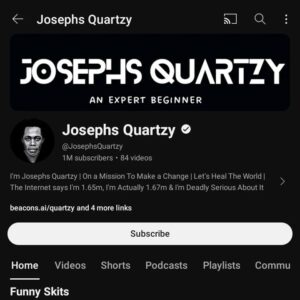 Josephs Quartzy Instagram - I''m thrilled to announce that we've hit 1 million subscribers today! Thank you for your incredible support - this milestone wouldn't be possible without you.But wait, there's more! I'm excited to share that my latest book, "The Chase", focusing on the Trump vs. Biden era, is now available. It's packed with insights and analysis that I can't wait for you to explore.Thank you for being a part of this journey. Here's to celebrating milestones and new adventures together!