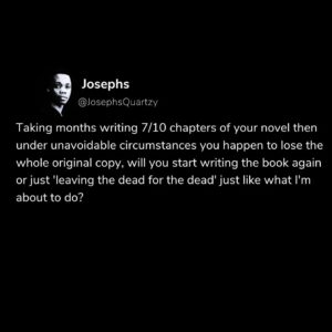 Josephs Quartzy Instagram - ain't writing anythin☹️ I'll call bygones, bygones