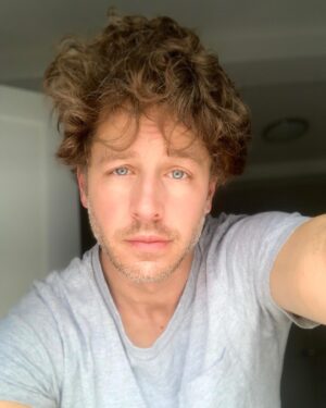Josh Dallas Instagram - How lucky is my wife to wake up next to this beast?! #bedhead #hair