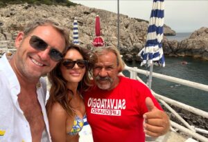 Josh Lucas Instagram - Raffaello here is a life guard in his mid 70’s in Italy. He’s the man.  What a strange long wonderful summer it’s been. 😍 @abc7briannaruffalo
