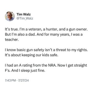 Joy Reid Instagram - Walz’ special skill might be how utterly #normal and relatable he is.
.
Repost from @everytown
•
That’s our Vice President!

Sign up to phonebank with us for @kamalaharris and @timwalz—and Gun Sense Candidates up and down the ballot—at the link in our bio.