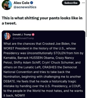 Joy Reid Instagram - He’s sundowning, y’all…