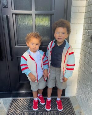 Jude Demorest Instagram - FIRST DAY OF SCHOOL. We have a kindergartener! Like… a real kid 😭 and a Pre-K baby boy! can you tell the extrovert and the introvert?? lollll my BABIES. I’m nottttt alright.

for the believers: i prayed the longest prayer of protection over them today and we made sure we put on that armor! please join me in praying for all our babies in this country, in this time. God cover them! assign angels to the doors of their classrooms. direct their teacher’s hearts and minds like you do water! nothing but blessings will prosper coming toward our children. in Jesus name! Amen. (touch and agree saints 😉) 

Love yall! and if you’re sending your babies off right now, i FEEL you!