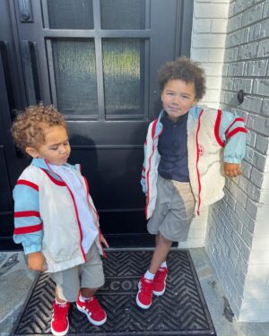 Jude Demorest Instagram - FIRST DAY OF SCHOOL. We have a kindergartener! Like… a real kid 😭 and a Pre-K baby boy! can you tell the extrovert and the introvert?? lollll my BABIES. I’m nottttt alright.

for the believers: i prayed the longest prayer of protection over them today and we made sure we put on that armor! please join me in praying for all our babies in this country, in this time. God cover them! assign angels to the doors of their classrooms. direct their teacher’s hearts and minds like you do water! nothing but blessings will prosper coming toward our children. in Jesus name! Amen. (touch and agree saints 😉) 

Love yall! and if you’re sending your babies off right now, i FEEL you!