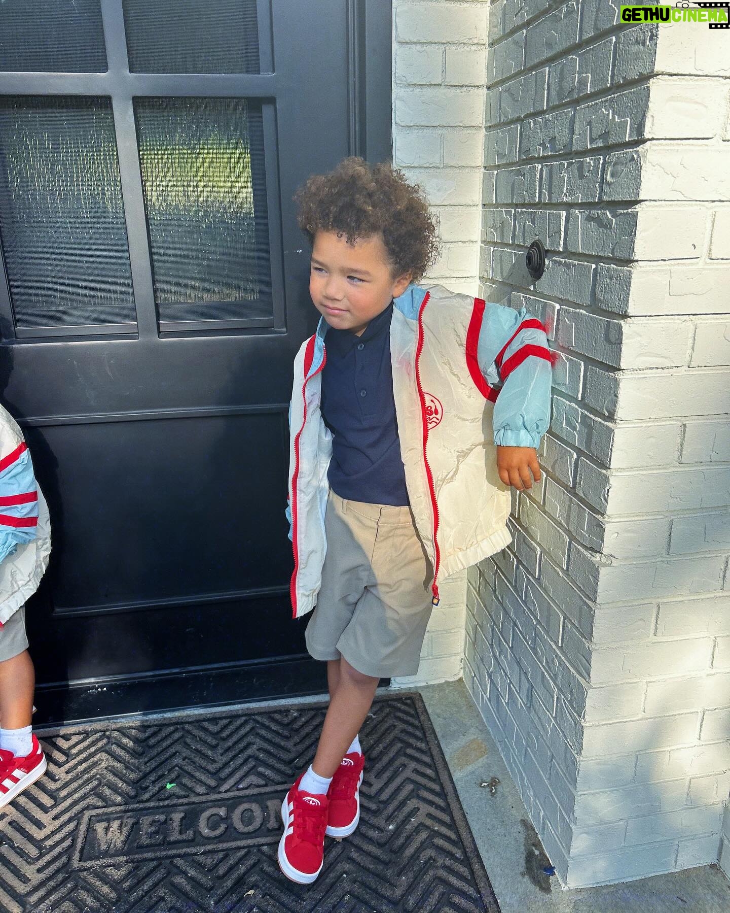 Jude Demorest - 136.9K Likes - FIRST DAY OF SCHOOL. We have a kindergartener! Like… a real kid 😭 and a Pre-K baby boy! can you tell the extrovert and the introvert?? lollll my BABIES. I’m nottttt alright.
for the believers: i prayed the longest prayer of protection over them today and we made sure we put on that armor! please join me in praying for all our babies in this country, in this time. God cover them! assign angels to the doors of their classrooms. direct their teacher’s hearts and minds like you do water! nothing but blessings will prosper coming toward our children. in Jesus name! Amen. (touch and agree saints 😉)
Love yall! and if you’re sending your babies off right now, i FEEL you!