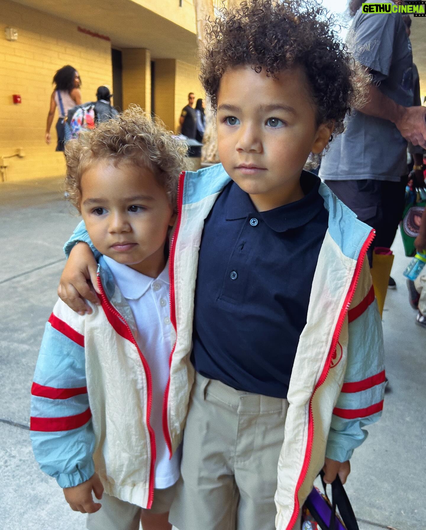 Jude Demorest - 136.9K Likes - FIRST DAY OF SCHOOL. We have a kindergartener! Like… a real kid 😭 and a Pre-K baby boy! can you tell the extrovert and the introvert?? lollll my BABIES. I’m nottttt alright.
for the believers: i prayed the longest prayer of protection over them today and we made sure we put on that armor! please join me in praying for all our babies in this country, in this time. God cover them! assign angels to the doors of their classrooms. direct their teacher’s hearts and minds like you do water! nothing but blessings will prosper coming toward our children. in Jesus name! Amen. (touch and agree saints 😉)
Love yall! and if you’re sending your babies off right now, i FEEL you!