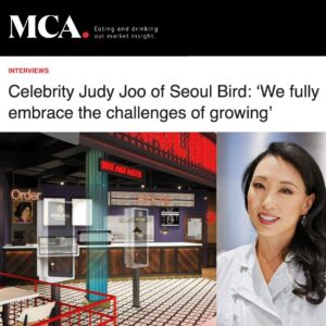 Judy Joo Instagram - Thrilled to be featured in MCA Insight discussing the exciting expansion of Seoul Bird. 

A huge thank you to @MCA_Insight for highlighting our journey as we explore new opportunities in London, the USA, the Middle East, and Europe. With plans to debut soon at Edinburgh Airport!

It is tough and this industry really challenges you at all levels, but it is still hugely rewarding.  Do what you love.

#JudyJoo #SeoulBird #MCAInsight #GlobalExpansion #KoreanCuisine #FoodInnovation #ChefLife