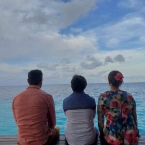 Juhi Babbar Instagram - We recently made a quick trip to the Maldives, a holiday that the three of us truly needed and thoroughly enjoyed…The Taj Coral Reef Resort & Spa was the perfect abode, special thanks to the most wonderful host Nitin Walia, the GM of the hotel and his phenomenal team💕💫
Stay tuned for some of my favorite photos, which I'll be sharing very soon! 🌊🌊💕

( Maldives | Holiday | Family Time | Taj Coral Reef | Travel Diaries | Vacation | Juhi Babbar Soni )

#Maldives #Holiday #FamilyTime #TajCoralReef #TravelDiaries #VacationTime #AnupSoni #ImaanBabbarSoni #JuhiBabbarSoni