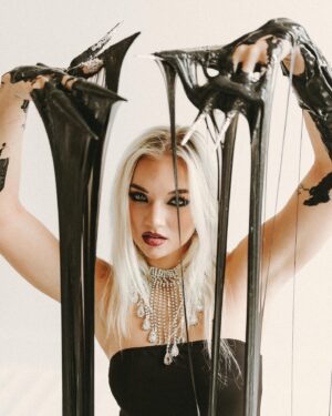 Julia Hart Instagram - Toxicity🖤
Just wanted to give Dani a big shout out for putting together the coolest photoshoot I’ve ever done. She is one of a kind.❤️ 
@theeditorialstyle 
@dear.salem