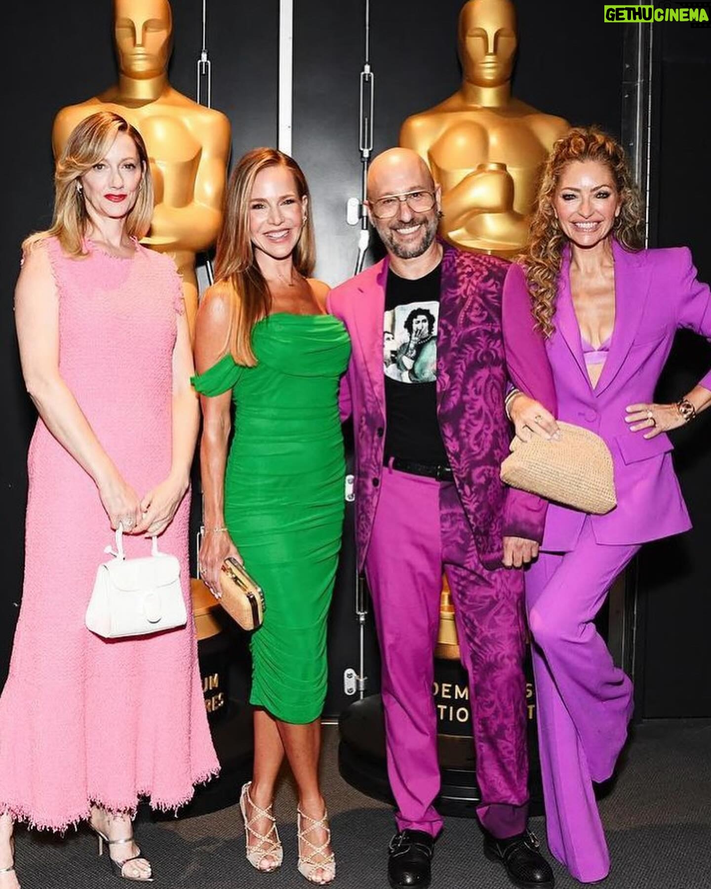 Julie Benz - 5.2K Likes - Last night, we paid homage to the incredible and timeless fashion of Jawbreaker (and the amazing costume designer @vikkidisco ) by dressing in the color palette of our characters. I even had a special “Foxy” nameplate necklace made for the event 🦊 Thank you @brittanykleslie for hair & makeup 💄 necklace by @oakandluna 🫶 Side note: I love mixing high/low fashion - shoes are Louboutins and dress is from Amazon 🙌 just keeping it real 💕