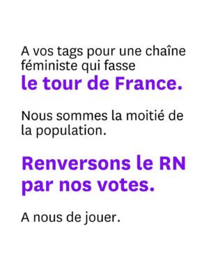 Juliette Binoche Instagram - Votre mobilisation exceptionnelle a fait reculer Jordan Bardella. Il a refusé de débattre face à @marinetondelier. A la place, @bfmtv crée un format sur mesure pour ces messieurs en ajoutant Gabriel Attal. Ce sera Bardella-Tondelier-Attal, une heure chacun-e, dans cet ordre. 
Ce qui s’est produit est honteux et montre à quel point le féminisme est un enjeu central du vote de dimanche. 
Créons une immense chaîne féministe en taggant 3 amies en commentaire pour faire barrage aux misogynes du RN dans les urnes. S’abstenir ne suffira pas. Il faut voter contre le RN, peu importe le ou la candidat·e en face.
A nos tags. A nous de jouer. A nous de gagner !