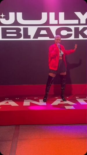 Jully Black Instagram - What a day! I’m on such a high!! 

Today, I shattered my own glass ceiling and I am SO proud of myself 👏🏾 Performing solo for the first time since 2010, without my band, keyboard player, or DJ, was a huge leap. Feel the fear and do it anyway right?!

Performing at Canada Olympic House for Team Canada 🇨🇦 is a monumental milestone for me, both personally and professionally. I am incredibly grateful for this opportunity and feel like I’m floating! Having the love and support of my future husband by my side makes this moment even more special.

The crowd was electric, energizing, and so much fun – they gave me life! A heartfelt thank you to everyone who helped me get here, especially @brunysurin, who advocated for me. I am forever grateful! To my manager, @engineer_redz, thank you for standing by my side – here’s to the next big adventure!

Thank you to everyone who put this show together, and big ups to our guy @jeremiee2 for mixing the stems – they sounded SO good!!

🥇🇨🇦 GO TEAM CANADA GO!! 🇨🇦🥇

👗 @chant3lllllllll3  for @sharonangelastyles 

#Olympics #CanadaHouse #Paris2024 #Grateful #TeamCanada #BreakingBarriers #JullyBlack #BlackExcellence #Legacy #FeelTheFearAndDoItAnyway