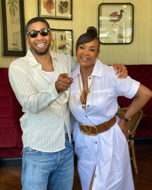 Jussie Smollett Instagram - Today we spent the afternoon toasting my friend and leading lady THEEEEE @MsVFox for her 60th bday. We are surrounded by Leos and this one is the Queen. Happiest of birthdays to you lady. The world is better to have you in it and I forever love you. Cheers. #VivicaAFox #LeoSeason #TheLostHolliday