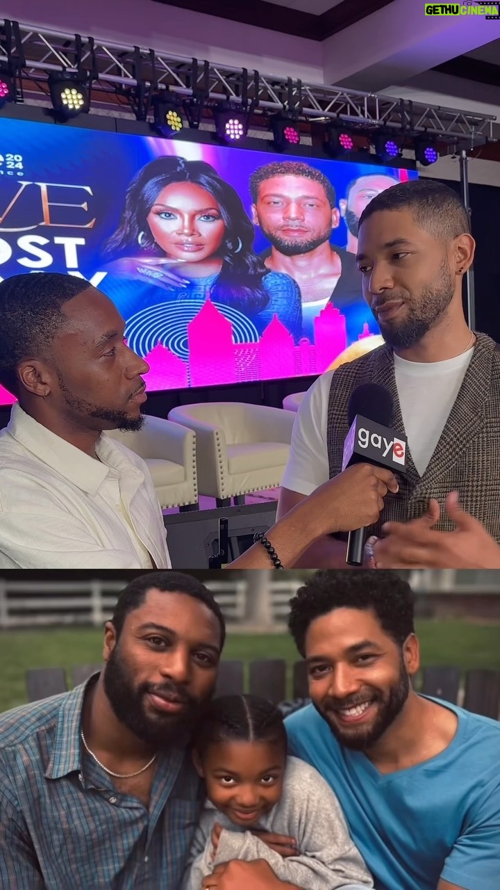 Jussie Smollett - 5K Likes - Exclusive — Jussie Smollett talks about why it was necessary to showcase Black queer love in his upcoming movie “The Lost Holliday” staring Jabari Redd & Vivica A. Fox! 🍿🎬👨🏽🤝👨🏾
Watch our full interview with #JussieSmollett now on our Snapchat! Tap 🔗👻