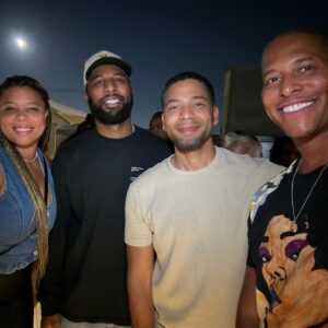 Jussie Smollett Instagram - Got to see and honor some folks I love. Thank you for having me and more importantly for all the work y’all do @danceforlifefestival @philltracy @desmondrich7 @betterbrothersla @amaad_institute @amfar @sjhealthca 🌹#HydeiaBroadbent #IvanDaniel #HintonBattle

📸 @stevesimage & @3lwtv