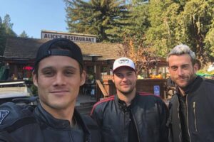 Justin Prentice Instagram - As you can see, I look like less of a dork when my face is covered. What a day of riding! Shout out to @indianmotorcycle for making sick bikes, @alpinestars for keeping us protected, @seanmacd for being cooler than I'll ever be, and @ the car in pic 4 for ruining our sweet shot. Ride on