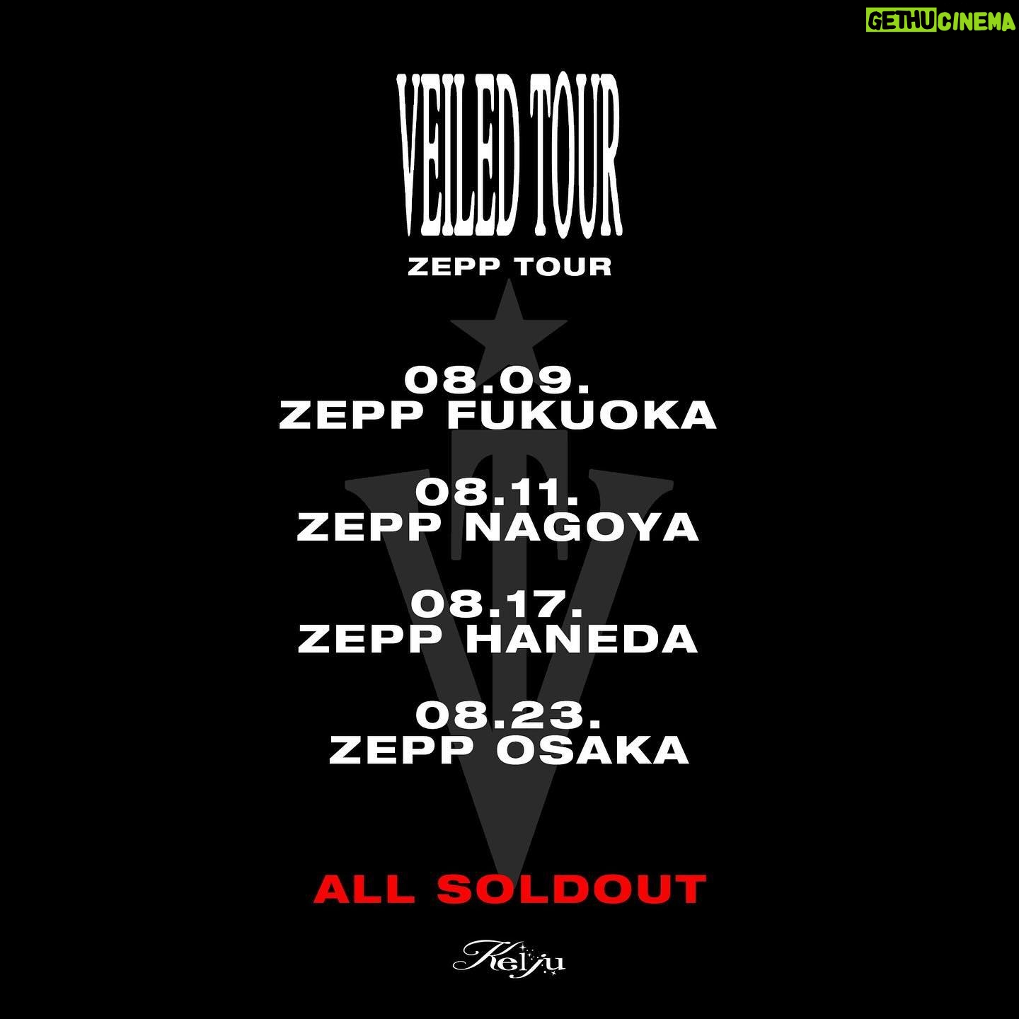 KEIJU - 8.9K Likes - Official announce for VEILED ZEPP TOUR & AFTER PARTY! 🍾