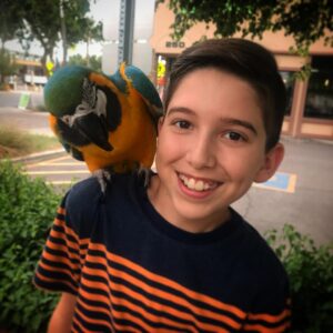 Kadan Rockett Instagram - Fun hanging out today in Arizona with @halfdan5 from America's Got Talent and @eikibird !! Check out these videos & pics!! #KidMagician #swordswallower #KidMagicians #swordswallowing #ExoticBird #ExoticBirds #Parrot #Parrots #parrotsofinstagram #parrotlover #parrotlove #sword #swords #AGT #AmericasGotTalent #AGTFamily #ThePerch #birdtraining #birdsanctuary #FeedTheBirds