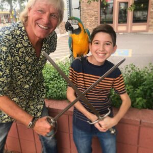 Kadan Rockett Instagram - Fun hanging out today in Arizona with @halfdan5 from America's Got Talent and @eikibird !! Check out these videos & pics!! #KidMagician #swordswallower #KidMagicians #swordswallowing #ExoticBird #ExoticBirds #Parrot #Parrots #parrotsofinstagram #parrotlover #parrotlove #sword #swords #AGT #AmericasGotTalent #AGTFamily #ThePerch #birdtraining #birdsanctuary #FeedTheBirds