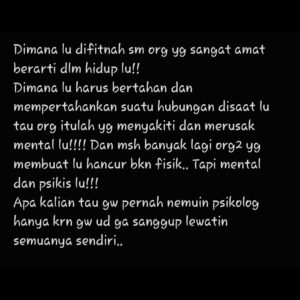 Kalina Ocktaranny Instagram - Cape gw jaga perasaan org sampe gw lupa utk jaga perasaan gw sendiri!!!!

Dan knp gw menceraikan atau memutuskan mrk? Krn mrk ga layak lg utk gw perjuangkan!!!

ENOUGH!!!!