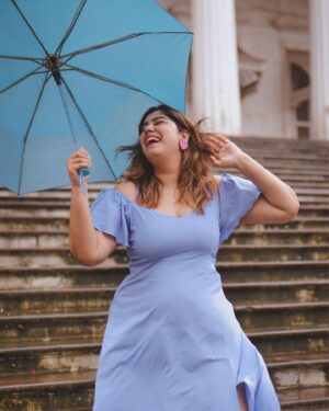 Kanisha Malhotra Instagram - Not feeling blue anymore because I am my own blue 💙

What’s a Blue?
It’s a person who have seen your best & worst. Someone who has changed your perspective towards life. Your best friend. Someone you can always count on. 
Who is your blue? 

📸 @whoisclicking 

#selflove #healing #chotichotikhushiyan #monsoon #rain #umbrella #blue #blueperson #whoisyourblue