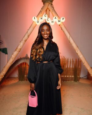 Karidja Touré Instagram - Longchamp’s glamping event ! 💞🏕️

@longchamp 
#LongchampSS23 
#LongchampGlamping
#ad