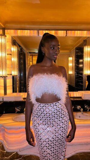 Karidja Touré Instagram - About last night 🥳
14.02 🎂🤍

Hair @expert_denilsonpedro.11