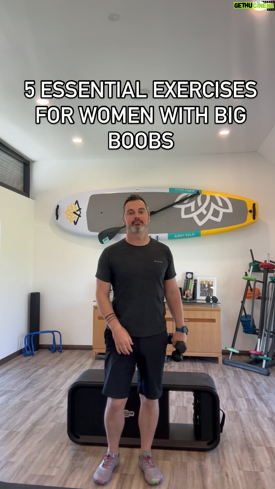 Karl Henry - 2.1K Likes - Boobs place so much strain on a body and there is so much you can do to reduce their impact, strengthening your back,shoulders and trapezius muscles is where it’s at!
Give these a go!!!!!
And don’t forget to get a proper bra fitting !
If you have any concerns about your health then do not do the above exercises, see your GP or your physio for specific advice
#health #boobs #chest #tips #exercise #healthy #love #tips