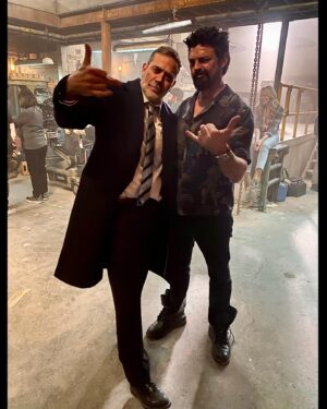 Karl Urban Instagram - Working with the illustrious
@jeffreydeanmorgan was the best part of my day every day .
That’s all @theboystv for now folks
See you in …2 years (wish it was sooner) for the final season 
on @primevideo 
🤘🏽⚡️⚡️