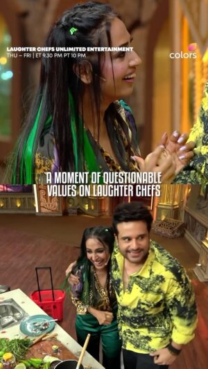 Kashmera Shah Instagram - @‌krushna30 whenever @‌kashmera1 steals: East or West, my wife is the best! 😜

Watch #LaughterChefsUnlimitedEntertainment, Thu – Fri at ET 9.30 pm & PT 10 pm.

#ColorsTVUS #IndiansinUSA