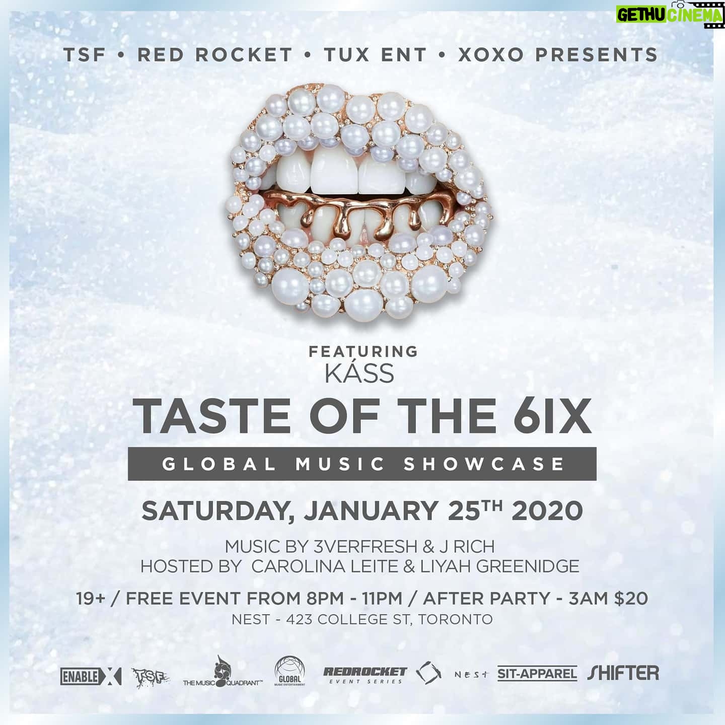 Káss - 75 Likes - Make sure to catch me @nesttoronto this upcoming Saturday Jan 25th, to hear some of my new unreleased music
Free Event 8pm -11pm;
After party from 11pm onwards, $20 charge
@nesttoronto
@tasteofthe6ixgms
@shiftermagazine
@sit_apparel
@enablexproject @redrocketeventseries
@tsf.brzy
@lindonsonstudios
@thecharleslewis
@goode_tv
@global_music_ent @themusicquadrant