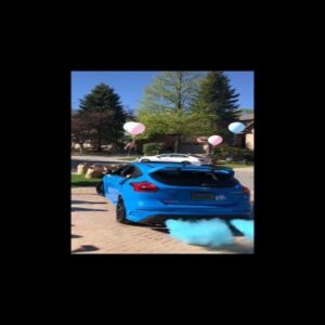 Káss Instagram - 5 years ago, we went viral for this gender reveal 🤩

#babyshower #gender #reveal #genderreveal #babyboy #babygirl #car #focusrs #focusrsmk3 #nitrousblue #boyorgirl #genderrevealparty #genderrevealvideos #happymothersday