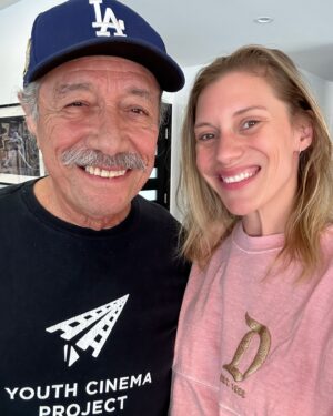 Katee Sackhoff Instagram - This wonderful man has meant so much to so many people it’s hard to put into words. To me he’s been a thoughtful teacher, protector, and friend who loves those in his life so fully and graciously. 
He’s truly one of a kind. ❤️

His episode on @thesackhoffshow is live. Link in bio. Please check it out. 

#TheSackhoffShow #edwardjamesolmos #battlestargalactica #bsg #mytribe