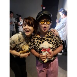 Kathryn Prescott Instagram - Park Na-rae is very cool. She's also the only person in recent memory that I've had to lean down for a photo with.