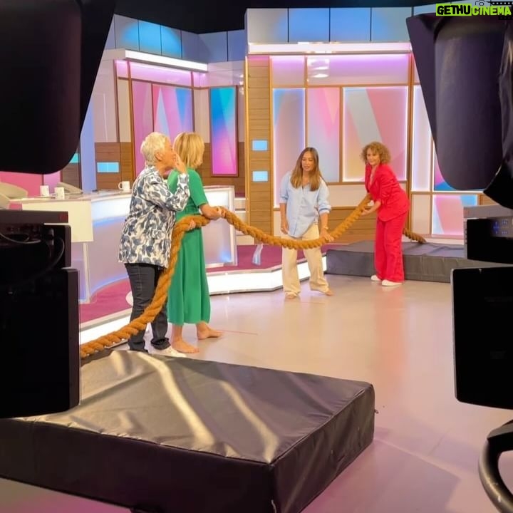 Kaye Adams - 2.1K Likes - Two teams, one winner! The Loose Women went head to head in a game of tug of war on Thursday with team Myleene and Nadia coming out on top 💪🏆👏
(Swipe to the end to see Kaye and Myleene’s rematch)
#loosewomen