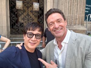 Ke Huy Quan Instagram - Saw DEADPOOL & WOLVERINE.  It was AWESOME. Ran into Hugh Jackman recently. The last time I saw him was 24 yrs ago on the set of X-men when he first trained as Wolverine. He is just as nice as I remembered. Huge congratulations to @thehughjackman @vancityreynolds and the entire Deadpool team on a record opening. Bravo. 👏👏👏