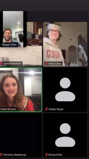 Keegan Allen Instagram - 🏎️ 🏎️🏎️🏎️🏎️🏎️

A little BTS video of when the Walker cast would do table reads. This was during a bathroom break between episode table reads. 

Kale hit the burners 💨 

🏎️🏎️🏎️🏎️🏎️🏎️🏎️🤣