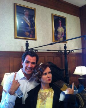 Keegan Connor Tracy Instagram - The fact these hung above Ben’s bed still makes me laugh to this day. #belle #auradon #belleandbeast @actordanpayne #descendants #throwback