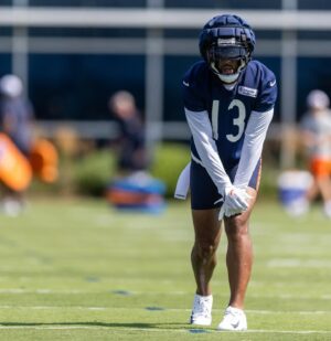 Keenan Allen Instagram - Training camp 12. Still working! 👽 #DaBears 🐻