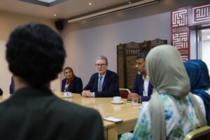 Keir Starmer Instagram - Thank you to the community and faith leaders and the police I visited today for keeping our communities safe.