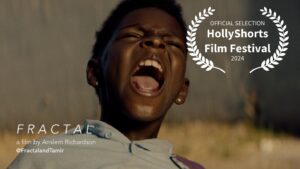 Keivonn Woodard Instagram - 🤟🏿👾Another one! | Congratulations again, Team FRACTAL. We’ve been selected to screen at @hollyshorts film festival in the world famous @chinesetheatres in LA 🤯😲

We can’t thank enough everyone who contributed to this big-little project. We couldn’t have done it without you 💥 Let’s goooooo!

August 8-18th
#hollyshorts  #chinesetheatre #chinesetheater #shortfilms #deaf #filmfestival