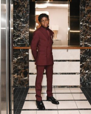 Keivonn Woodard Instagram - Life is too short to wear boring suits #emmynominated #louisvuitton #televisionacad
