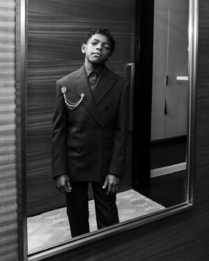 Keivonn Woodard Instagram - Life is too short to wear boring suits #emmynominated #louisvuitton #televisionacad