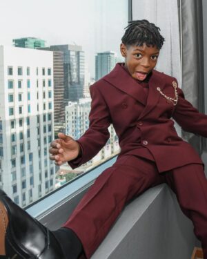 Keivonn Woodard Instagram - Life is too short to wear boring suits #emmynominated #louisvuitton #televisionacad