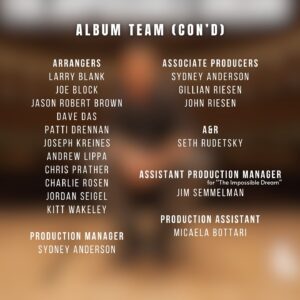Kelli O'Hara Instagram - COVER REVEAL | We are honored to share the official album #cover and full credits for @aaronscottlazar ‘s IMPOSSIBLE DREAM available on @lexiconclassics and everywhere August 23. 

The Broadway community came together to sing in support of Aaron and his quest to raise awareness for and heal from ALS. Featuring duets and cameos with 60  Broadway stars, Grammy-winning artists, friends and family, this project is a testament to resilience and the healing power of music. More than 100 creative professionals from across the country, the best in the business, came together to make an album of epic proportions in only a few months. Browse the pics to learn about our incredible dream team.

AND Please consider pre-ordering the album via the LINK in our bio to help Aaron and our charity partner @youralsnetwork 

Album cover photo courtesy of @broadwaycom
Photo Credit: Luis Ferrá 📸during an exclusive interview with Aaron and @paulwontorek @carnegiehall 

#endals #aaronlazar #impossibledream #impossibledreamalbum #broadway #broadwaystars #musicheals #loveheals