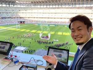 Kenki Fukuoka Instagram - ワイルドナイツ優勝！
決勝にふさわしい最高の試合でした！
こんな試合の解説をさせてくれた両チームに感謝です👏
解説陣とワイルドナイツの同期たち、そして去年の両ウイングで📸