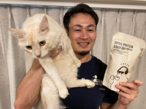 Kenki Fukuoka Instagram - そしてりょうとさんからご自身が手がけるブランド『TRYFE』のプロテインをいただきました！
もうアスリートではないですが、アスリートだけでなく普段の生活にもおすすめとのことなので、美味しくいただきたいと思います🙇