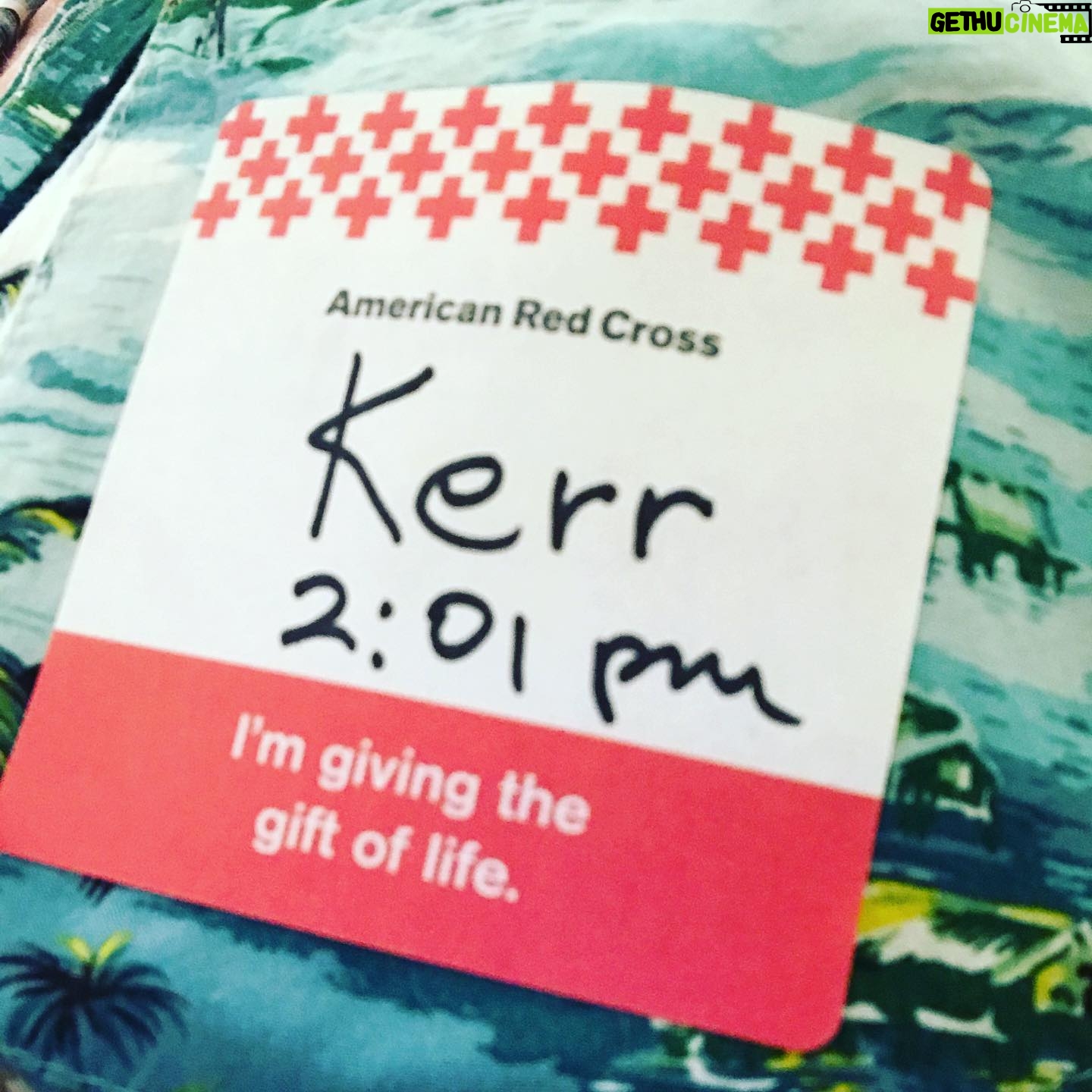 Kerr Smith - 1.4K Likes - Give blood. It’s needed now more than ever. ZERO COVID complications. #redcross #americanredcross